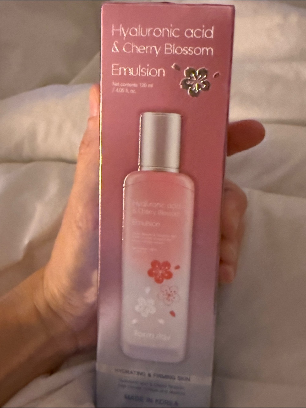 Never opened Hyaluronic Acid & Cherry Blossom Emulsion - Pink